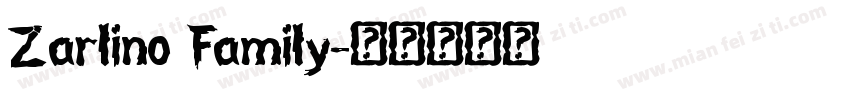 Zarlino Family字体转换